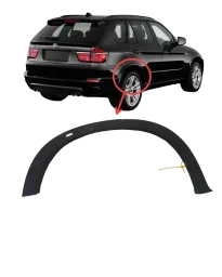 Moldura Paralama Tras Bmw X5 E70 2007 08 a 2013 (-) M Sport