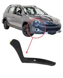 Moldura Parachoque Dir Peugeot 207 Escapade 2009 2010 a 2014