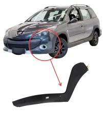Moldura Parachoque Esq Peugeot 207 Escapade 2009 2010 A 2014