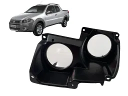 SUPORTE MOLDURA MILHA ESQUERDO STRADA LOCKER 2013 A 2020