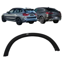MOLDURA PARALAMA TRAS ESQ BMW X3 X4 2018 19 20 21 22 23 2024