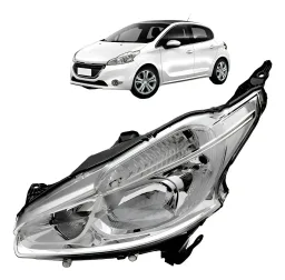 Farol Esquerdo Peugeot 208 2013 2014 a 2020 S/ Led