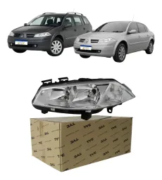 FAROL ESQUERDO MEGANE 2007 2008 A 2013 TYC