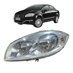 Farol Esquerdo Original Fiat Linea 2009 a 2016 DESCRIÇÃO