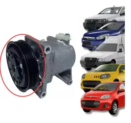 KIT EMBREAGEM COMPRESSOR CALSONIC FIAT UNO PALIO STRADA FIRE