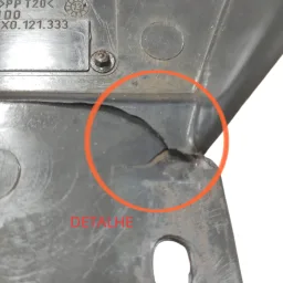 DEFLETOR INFERIOR RADIADOR GOL, PARATI G3 G4 C/DETALHE