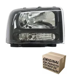 FAROL DIANTEIRO DIR F250 07 2008 2009 2010 2011 MÁSC NEGRA