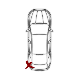 MOLDURA LANTERNA ESQ GM ASTRA ANO 2000 ORIGINAL 93241033