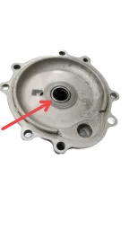 TAMPA FRONTAL PESCOÇO PEQUENO COMPRESSOR SANDEN C/ ROLAMENTO