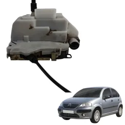 FECHADURA DIANTEIRA ESQUERDA CITROEN C3 2003 A 2012 ORIGINAL