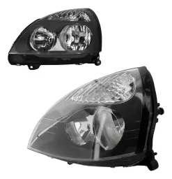 FAROL ESQUERDO CLIO 2004 A 2012 MASC NEGRA TYC
