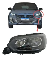 Farol Peugeot 208 2025 2026 LED ESQUERDO ORIGINAL