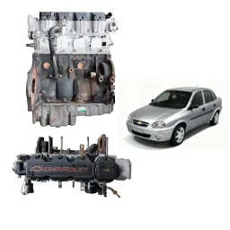 Motor Corsa 1.0 8v Alcool 2001 a 2006 64cv