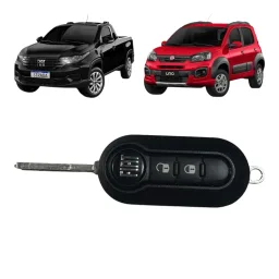 Chave Canivete Original Fiat Mobi Uno Strada 2017 a 2026