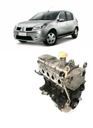 Motor Sandero Logan Symbol Kangoo 1.6 8v Flex 2008/2014 92cv
