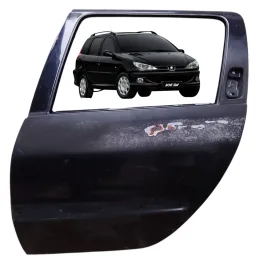 Porta Traseira Esquerda Peugeot 206 207 Scapade