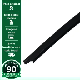 GUIA VIDRO PORTA TRASEIRA ESQUERDA RENAULT LOGAN 2014 A 2024