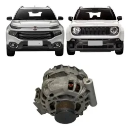 Alternador Renegade Argo Toro Cronos 1.8 Flx 16/22 (2 pinos)
