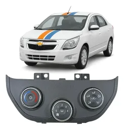COMANDO AR CONDICIONADO COBALT PRISMA 12 A 20 3 BOTÕES PRATA