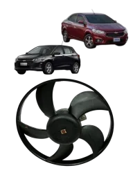 VENTOINHA RADIADOR COM MOTOR  CELTA PRISMA 2007 08 09 10 11