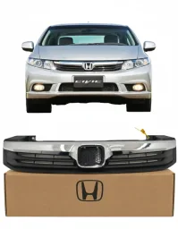 Grade Radiador Civic 2012 13 14 2015 C/FRISO CROMADO S/LOGO
