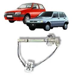 Máquina de Vidro Porta Traseira Esquerda Uno 1988 a 2013 Man