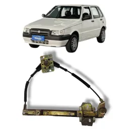 Máquina de Vidro Porta Traseira Direita Uno 1988 a 2013 Man