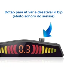 SENSOR DE ESTACIONAMENTO ALTA PRECISÃO PRETO ORIGINAL