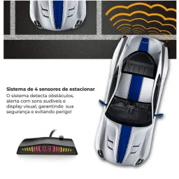 SENSOR DE ESTACIONAMENTO ALTA PRECISÃO PRETO ORIGINAL