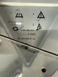 TRIANGULO SINALIZAÇÃO MERCEDES CLASSE E C 1995 1996 A 2003