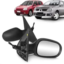 Retrovisor Esquerdo Clio 2003 a 2012 C/ Controle Manual
