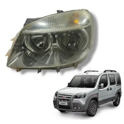 Farol Esquerdo Doblo 2010 2011 A 2021 Cromado Original