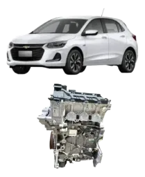 Motor Onix 1.0 12v 3cc Flex 20 a 25 82cv aspirado c/1400 Km