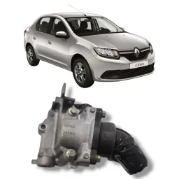 Carcaça Válvula Termostática Renault Logan1.6 2014 2017