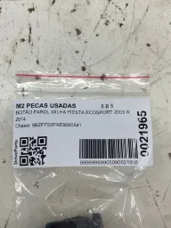 BOTÃO FAROL MILHA FIESTA ECOSPORT 2003 A 2014