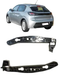 PAR Guia Suporte Parachoque Tras Peugeot 208 2020 21 A 2025
