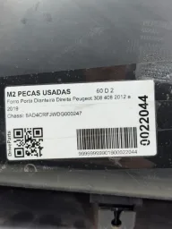 FORRO PORTA DIANTEIRA DIREITA PEUGEOT 308 408 2012 À 2019