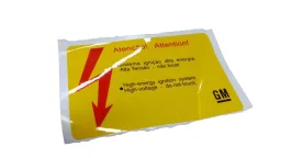 Emblema/etiqueta sistema ignição eletrônica GM