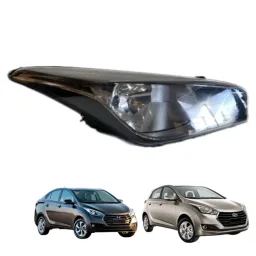 Farol Direito Hyundai Hb20 12/19 Máscara Negra Original