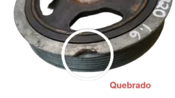 POLIA VIRABREQUIM HYUNDAI HB20 1.6 2012 A 2018 COM DETALHE