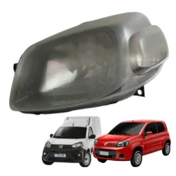 Farol Esquerdo Uno Vivace 11/16 Fiorino 14/21 Mascara negra