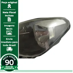 FAROL ESQUERDO MASCARA NEGRA VW UP 2014 A 2017 ORIGINAL