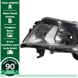 FAROL ESQUERDO NISSAN FRONTIER 2017 À 2022 CROMADO S/LED