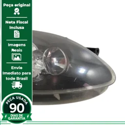 FAROL DIREITO FIAT PALIO ATTRACTIVE MASCARA NEGRA 2012/2017
