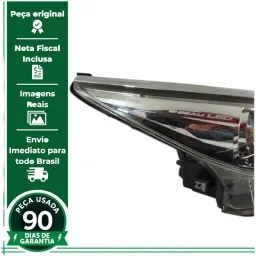 FAROL DIREITO C/LED TOYOTA HILUX SW4 2016 A 2020