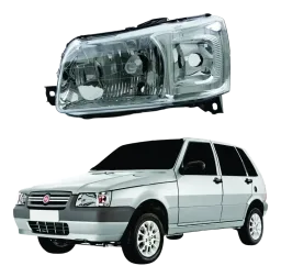FAROL FIAT UNO MILLIE FIRE/FIORINO 04/14 LADO ESQUERDO