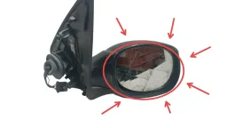Retrovisor Peugeot 206 1999 2002 original (espelho trincado)