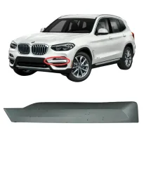 FRISO GRADE FAROL AUXILIAR BMW X3 2018 2019 2020 2021 CINZA