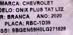 Grade Churrasqueira Gm Onix Plus 1.0 3cc 2020