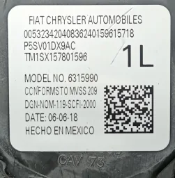 Kit Airbag Jeep Compass 2017 2018 2019 2020 2021